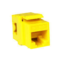 D-Link Cat6 UTP 180 Punch Down Keystone Jack - Yellow Colour