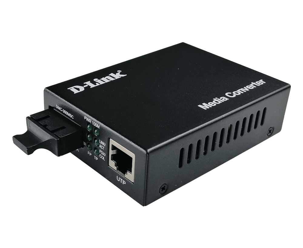 D-Link DMC-300MSC 10/100Base-TX Fast Ethernet Twisted-pair to 100Base-FX Fast Ethernet Fiber