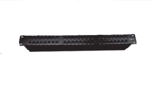 [NPP-6A1BLK481] D-Link 48 Port Cat6A Unshielded Fully Loaded Punch Down Patch Panel - Keystone Type -1U- Black Colour