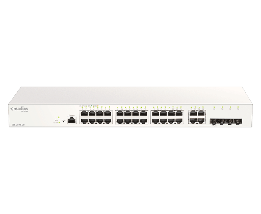 [DBS-2000-28] D-Link DBS-2000-28 24-Ports 10/100/1000Mbps + 4-Ports Combo GE/SFP Cloud Networking Switch