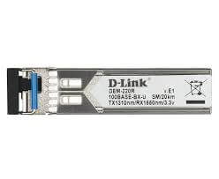 [DEM-220R] D-Link DEM-220R 100Base-BX-U Single-Mode 20KM SFP Transceiver (TX-1310/RX-1550 nm)