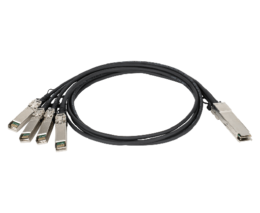 [DEM-CB100QXS-4XS] D-Link DEM-CB100QXS-4XS 1M 40G QSFP+ to 4-port 10G SFP+ Direct Attach Cable for DXS-3600-EM-4QXS
