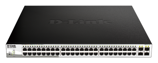 [DGS-1210-52MPP] D-Link DGS-1210-52MPP 48-Port 10/100/1000BaseT PoE + 4 Gigabit SFP ports Web Smart Switch, 740W PoE budget. (802.3af/802.3at support)