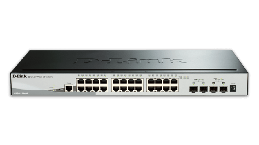 [DGS-1510-28X] D-Link DGS-1510-28X 24 Ports 10/100/1000Mbps + 4 10G SFP+ ports SmartPro Switch,(EU plug)