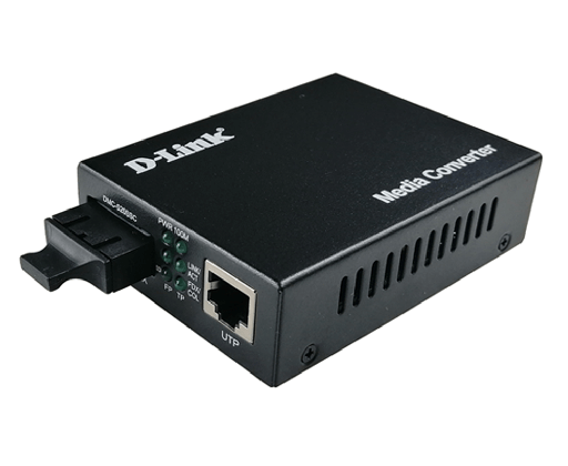 [DMC-560SSC] D-Link DMC-560SSC 10/100Base-TX Fast Ethernet Twisted-pair to 100Base-FX Fast Ethernet Fiber 1310nm Single-mode Fiber (60 km, SC) Media Converter EU/UK plug