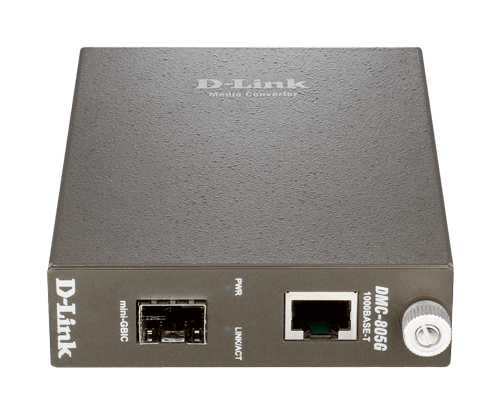 [DMC-805] D-Link DMC-805 10/100/1000Base-T Gigabit Twisted-pair to SFP (Mini GBIC) Slot Gigabit Media Converter EU/UK plug