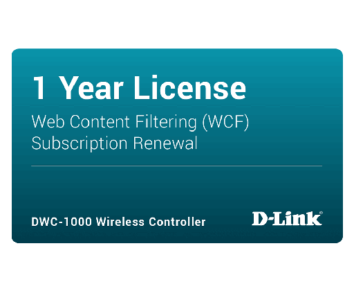 [DWC-1000-WCF-12-LIC] D-Link DWC-1000-WCF-12-LIC License for DWC-1000 supporting WCF for one year