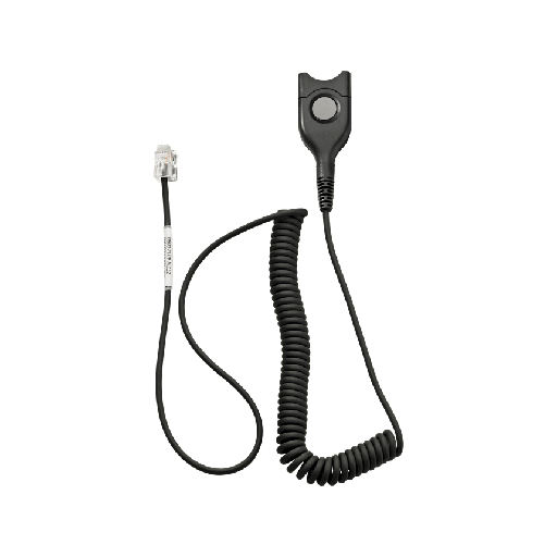[005363] Sennheiser CSTD 24 Bottom cable:EasyDisconnect to Modular Plug - Coiled cable - code 24