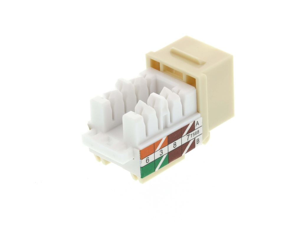 D-Link Cat6 Keystone Jack , UTP 90 Degree, 110 IDC, White