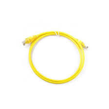 [NCB-C6UYELR1-05] D-Link Cat6 UTP 24 AWG PVC Round Patch Cord - 0.5m - Yellow Colour