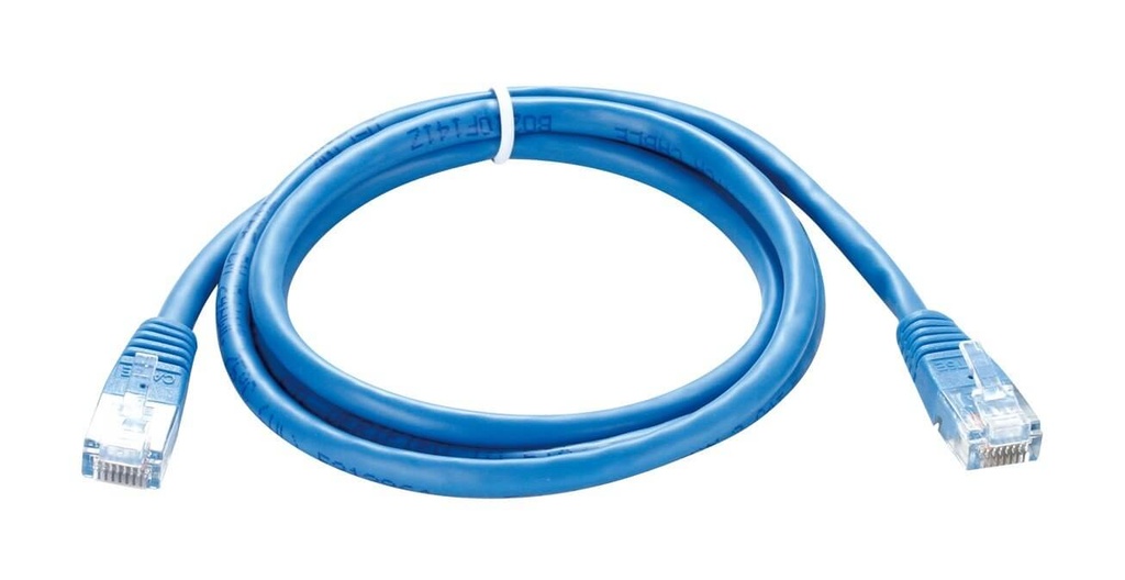D-Link Cat6 UTP 24 AWG PVC Round Patch Cord - 2m - Blue Colour