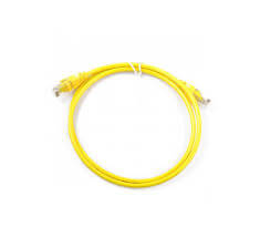 D-Link Cat6 UTP 24 AWG PVC Round Patch Cord - 2m - Yellow Colour
