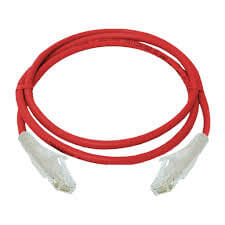 D-Link Cat6A 10G UTP 24 AWG PVC Round Patch Cord - 1m - Red Colour