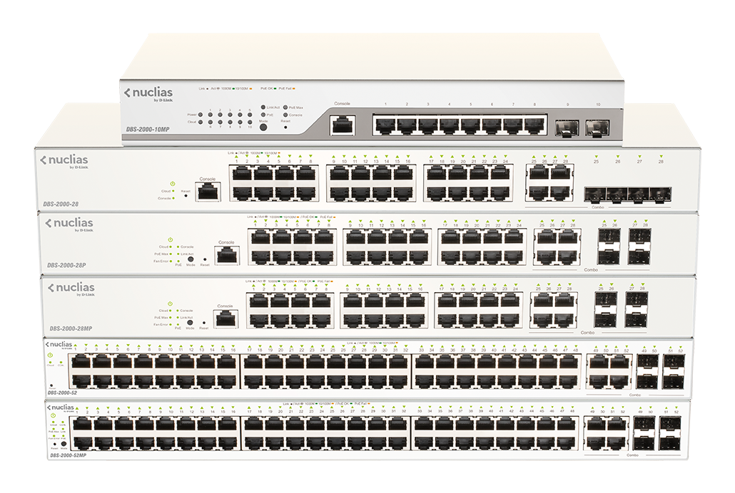 D-Link DBS-2000-28P 24-Ports 10/100/1000Mbps PoE + 4-Ports Combo 