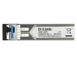 D-Link DEM-220R 100Base-BX-U Single-Mode 20KM SFP Transceiver (TX-1310/RX-1550 nm)