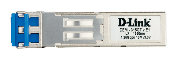 [DEM-315GT] D-Link DEM-315GT 1-port SFP ZX SM Fibre Transiever (Up to 80Km, Support 3.3v Power)