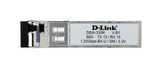 D-Link DEM-330R Gigabit WDM Single-Mode 10KM SFP Transceiver (TX-1310/RX-1550 nm)