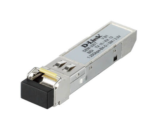 D-Link DEM-330T Gigabit WDM Single-Mode 10KM SFP Transceiver (TX-1550/RX-1310 nm)