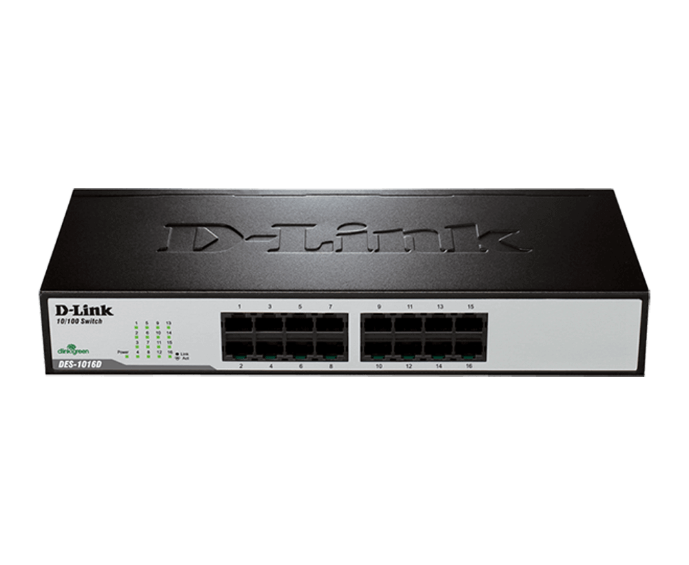 D-Link DES-1016D | 16-Port Unmanaged Desktop Switch