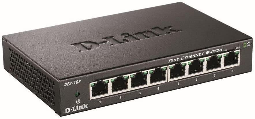 D-Link DES-108 | 8-Port Gigabit Unmanaged Desktop Switch