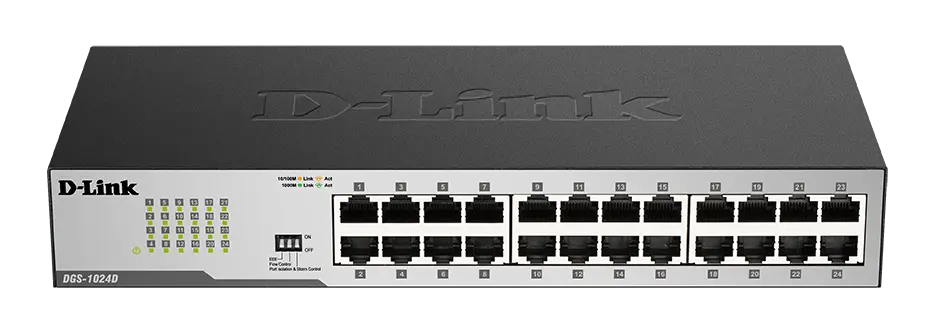 [DGS-1024D/B] D-Link DGS-1024D | 24-Port Gigabit Unmanaged Desktop Switch