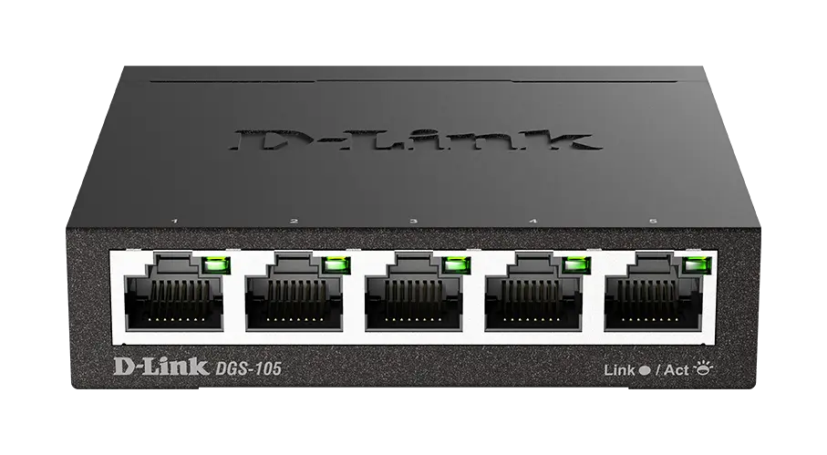 [DGS-105/B] D-Link DGS-105 | 5-Port Gigabit Unmanaged Desktop Switch