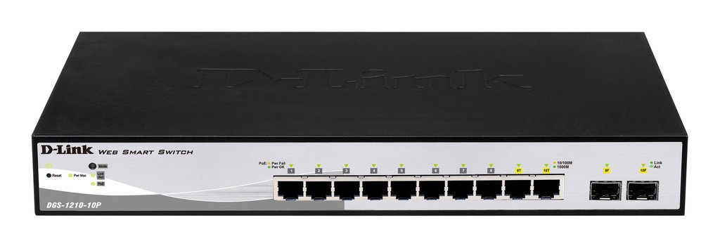 [DGS-1210-10P] D-Link DGS-1210-10P | 10-port Gigabit Switch