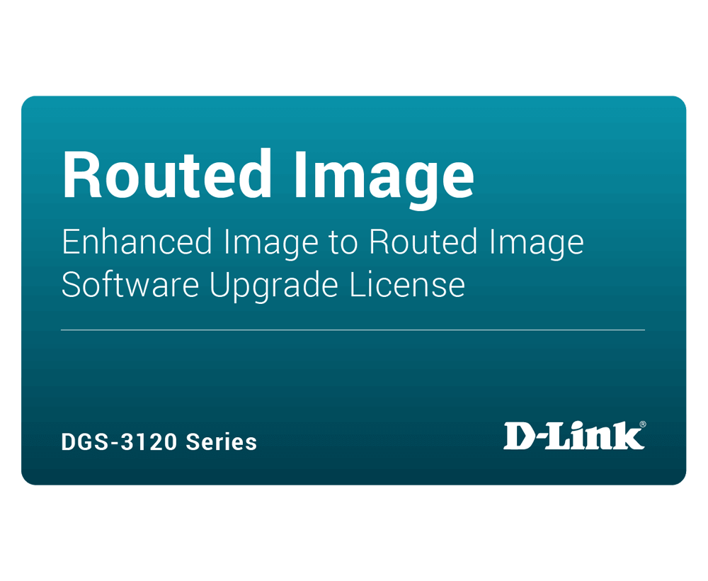 D-Link DGS-3120-24TC-SR-LIC DGS-3120-24TC DLMS License Pack from Standard Image to Routed Image (For B1 H/W)