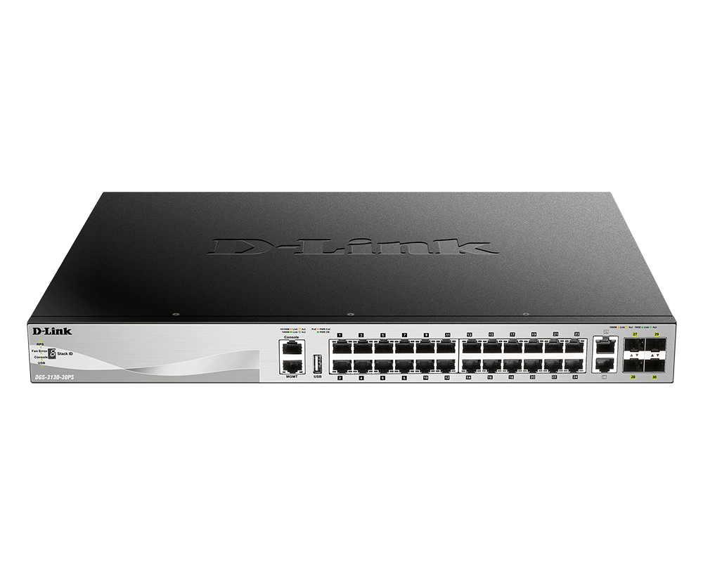 D-Link DGS-3130-30PS | 30-Port Managed PoE Switch