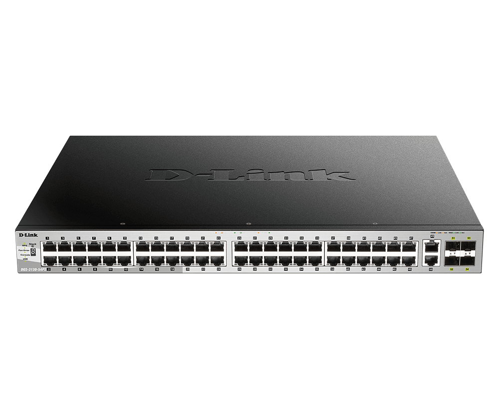 D-Link DGS-3130-54PS | 54-port Managed Gigabit PoE Switch