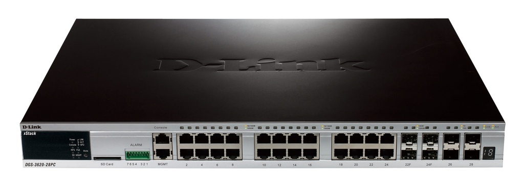 D-Link DGS-3620-28TC | 28-Port Gigabit Managed Switch