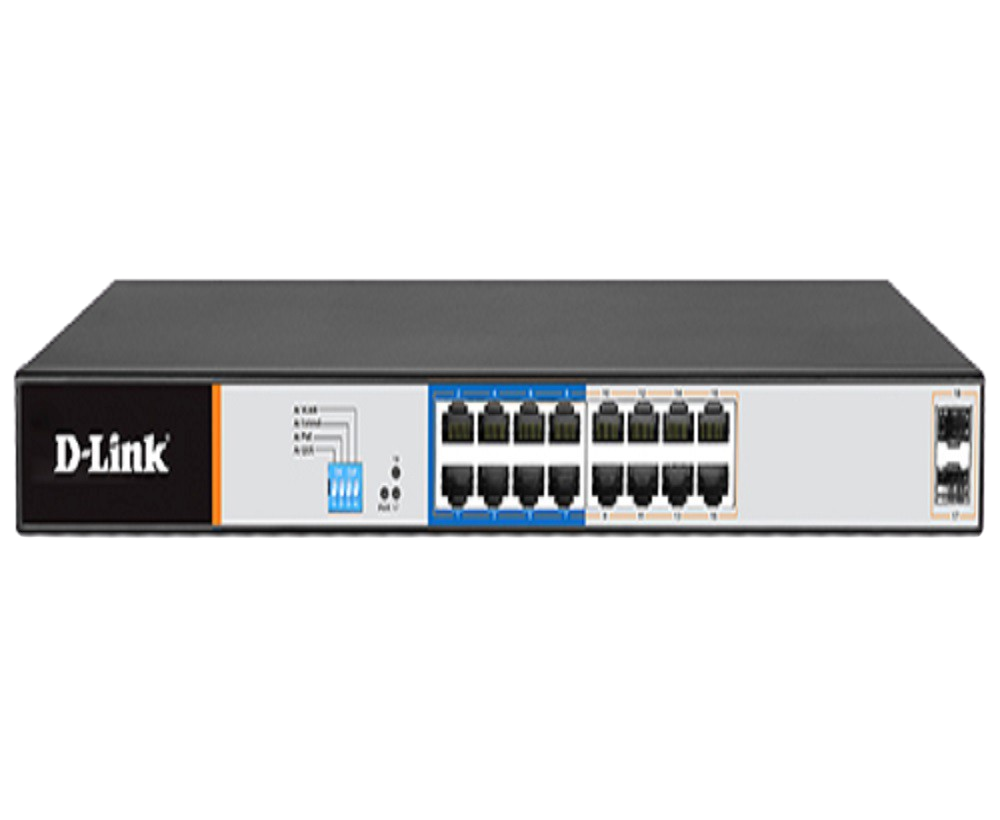 [DGS-F1210-18PS-E] D-Link DGS-F1210-18PS-E | 18-Port Gigabit Smart Managed PoE+ Smart Switch