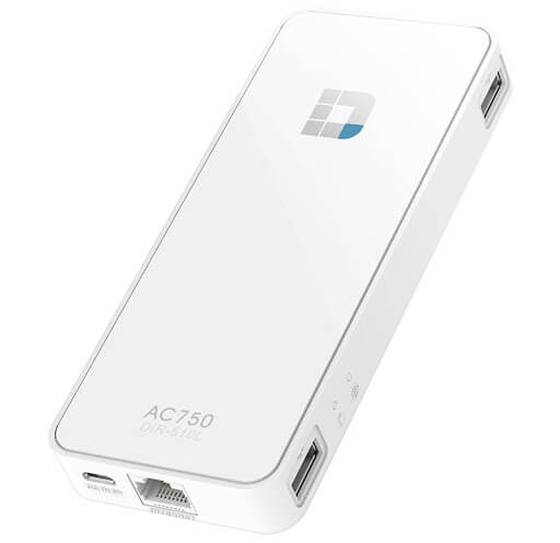 [DIR-510L/MNAW] D-Link DIR-510L/MNAW Wireless AC 750 Dual Band (11a/b/g/n/ac) Portable Router & Charger