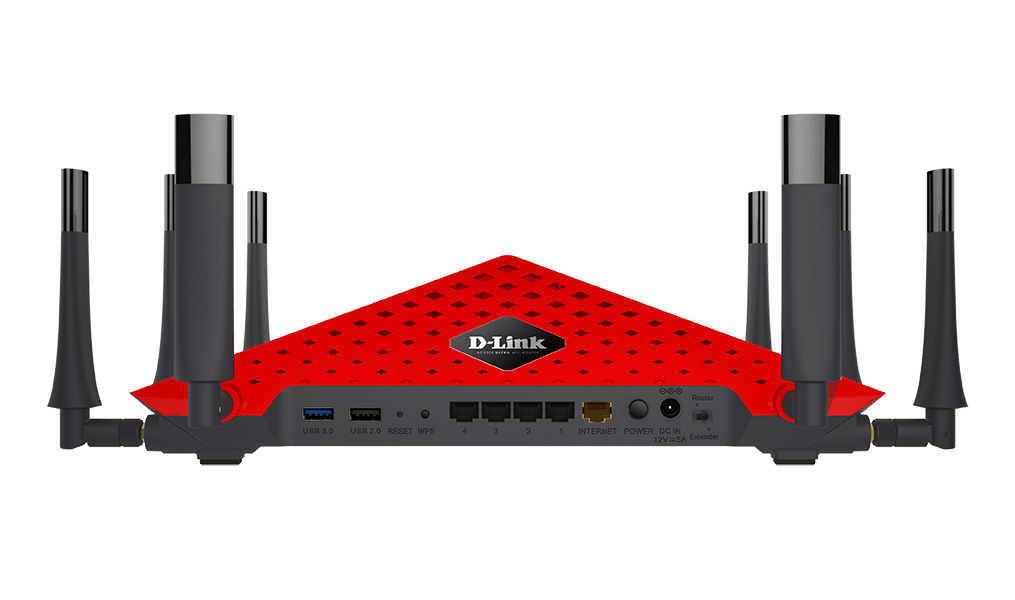 D-Link DIR-895L/LBNAG Wireless AC 5400 Tri Band (11a/b/g/n/ac) cloud Red Color Router
