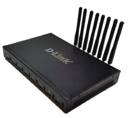 D-Link DVG-6008G VoIP Gateway with built-in 8 GSM ports