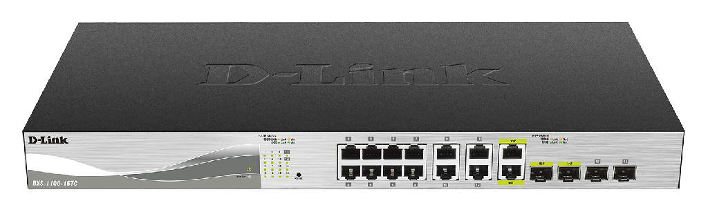 [DXS-1100-16TC] D-Link DXS-1100-16TC | 10 Gigabit Ethernet Smart Managed Switch