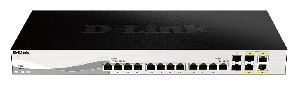 D-Link DXS-1210-16TC | 10G Multi-Gigabit Smart Managed Switch