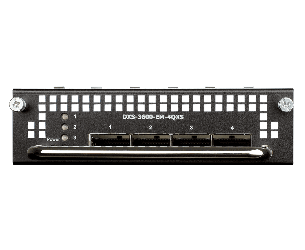 [DXS-3600-EM-4QXS] D-Link DXS-3600-EM-4QXS 4 x 40G QSFP+ expansion module
