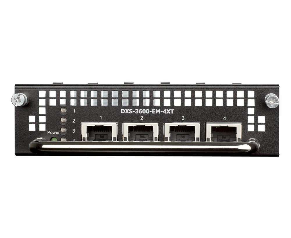 [DXS-3600-EM-4XT] D-Link DXS-3600-EM-4XT 4 x 10GBase-T expansion module
