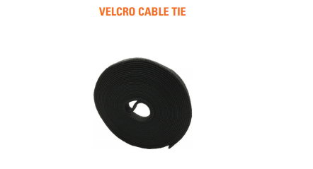D-Link Velcro Cable Tie - Width:10mm Length:5m ( Black Colour) with PE Bag