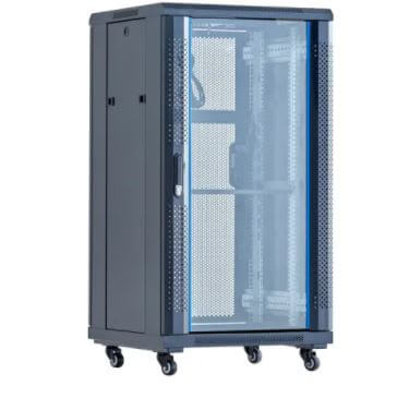 Redstar 22U 600x600mm Glass Door Cabinet