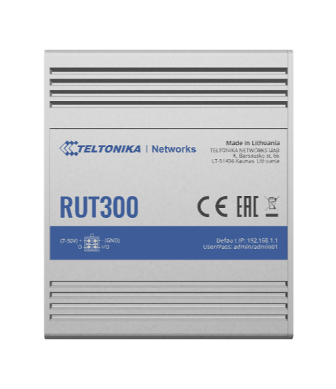 [RUT300] Teltonika RUT300 | Industrial Ethernet Router