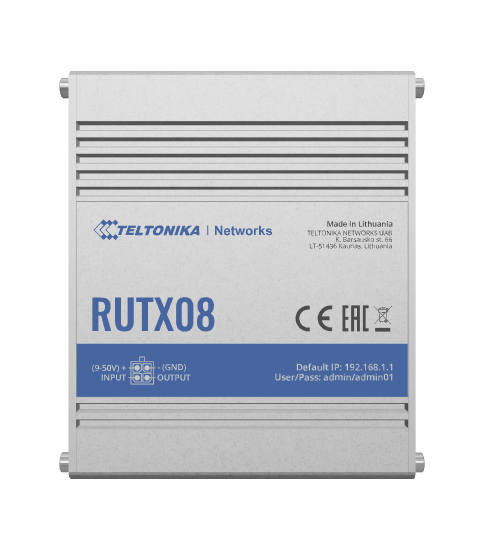 Teltonika RUTX08 | Industrial Ethernet Router