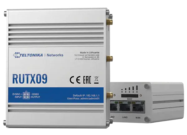 Teltonika RUTX09 | Industrial 4G LTE router
