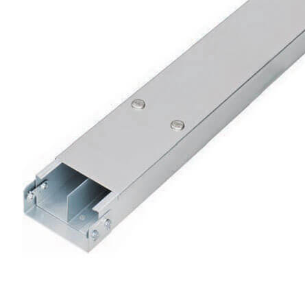 2 Compartment Powder Coated Trunking (100mm x 50mm x 2.44m)