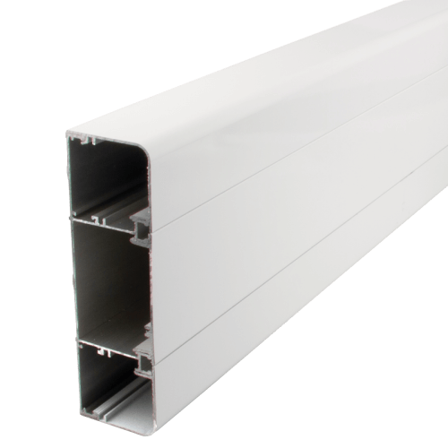3 Compartment Powder Coated Trunking (150mm x 50mm x 2.44m)