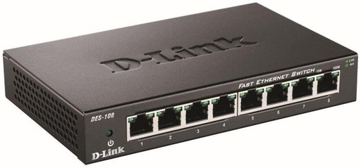 [DES-108/B] D-Link DES-108 | 8-Port Gigabit Unmanaged Desktop Switch