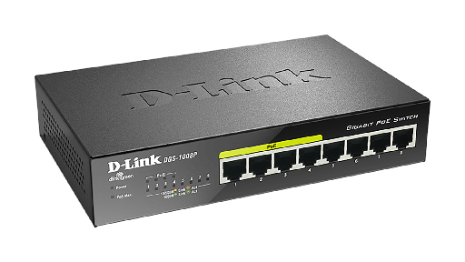 [DGS-1008P] D-Link DGS-1008P | 8-Port Gigabit PoE Unmanaged Desktop Switch
