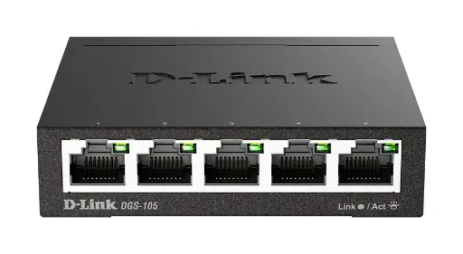 [DGS-105/B] D-Link DGS-105 | 5-Port Gigabit Unmanaged Desktop Switch