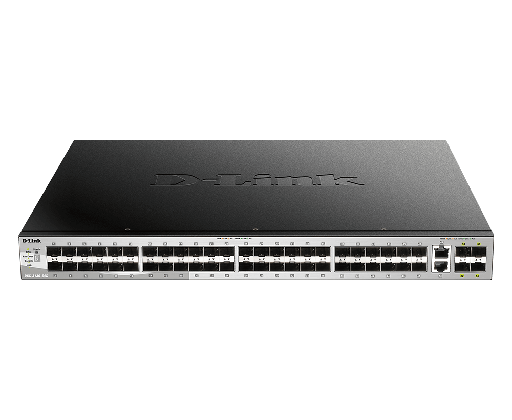 [DGS-3130-54S] D-Link DGS-3130-54S 48 SFP and 2 10G BASE-T + 4 10G SFP+ ports, Lite L3 Stackable Managed Switch (stacking cable not included)